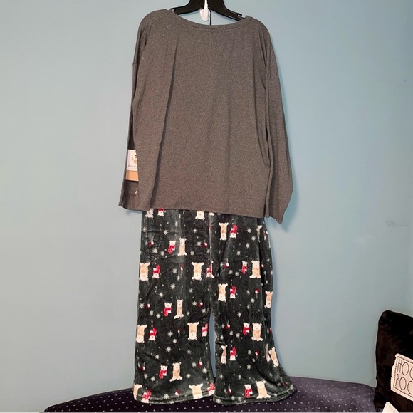 BearPaw 2-Piece Fa La La Pajama Set with Green Fleece Pants Size 2X - Picture 9 of 9